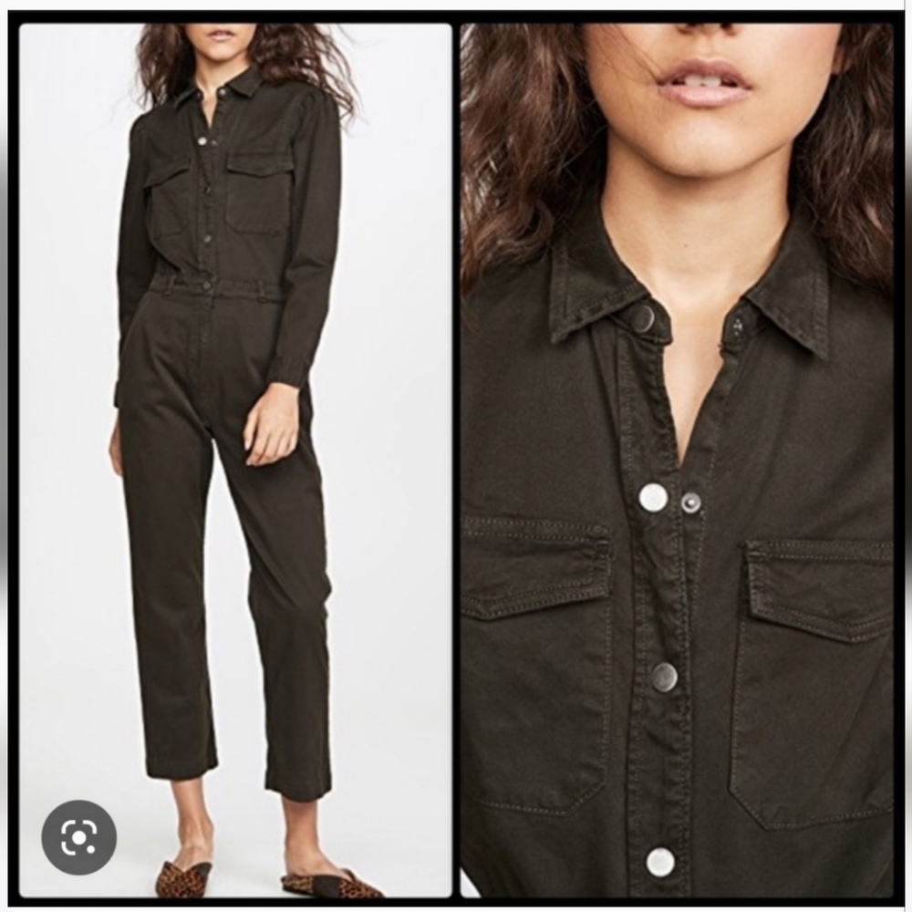 DL1961 FREJA JUMPSUIT FOREST GREEN SIZE M